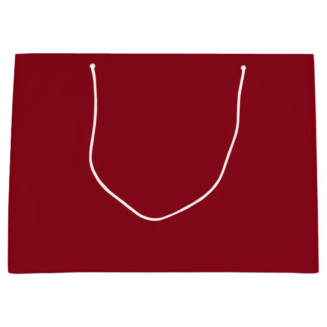 Grand Sac Cadeau Rouge classique (Devant)