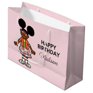 Grand Sac Cadeau Rue Sésame Gabrielle Joyeux anniversaire