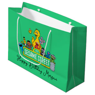 Grand Sac Cadeau Rue Sésame Joyeux anniversaire