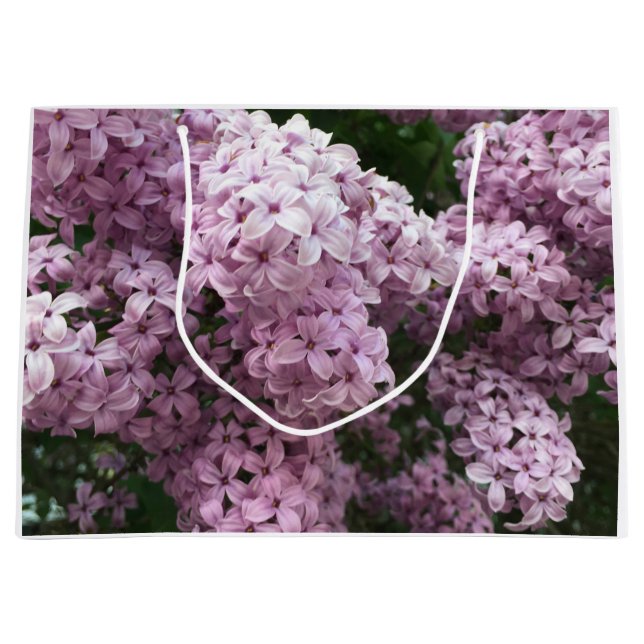 Grand Sac Cadeau Sac-cadeau à fleurs Lilac (Devant)