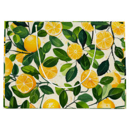 Grand Sac Cadeau "Sac cadeau au citron vert"