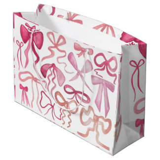 Grand Sac Cadeau Sac-cadeau Baby shower pour boîte rose