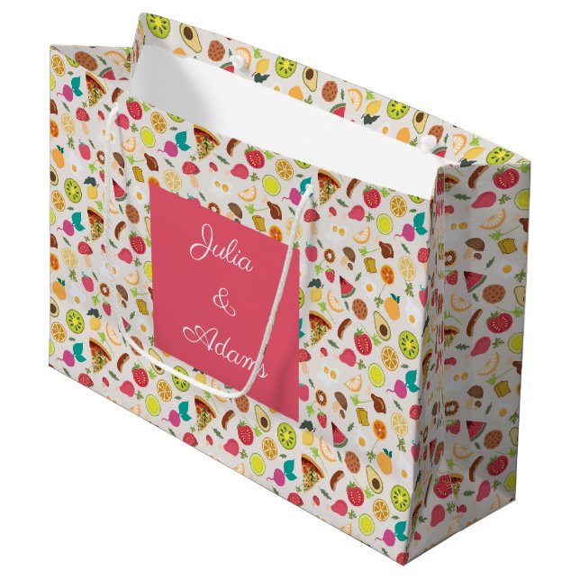 Grand Sac Cadeau Sac-cadeau Barbeque (Devant Angle)