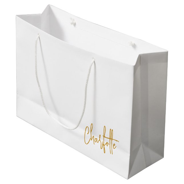 Grand Sac Cadeau Sac-cadeau d'anniversaire, Cadeau personnalisé pou (Devant Angle)
