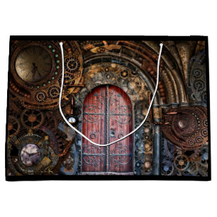 Grand Sac Cadeau sac-cadeau de porte steampunk