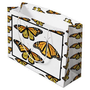 Grand Sac Cadeau Sac-Cadeau Lg Papillons Monarch