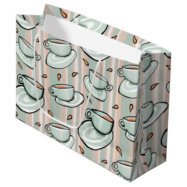 Grand Sac Cadeau Sac-cadeau Medley green (Devant Angle)