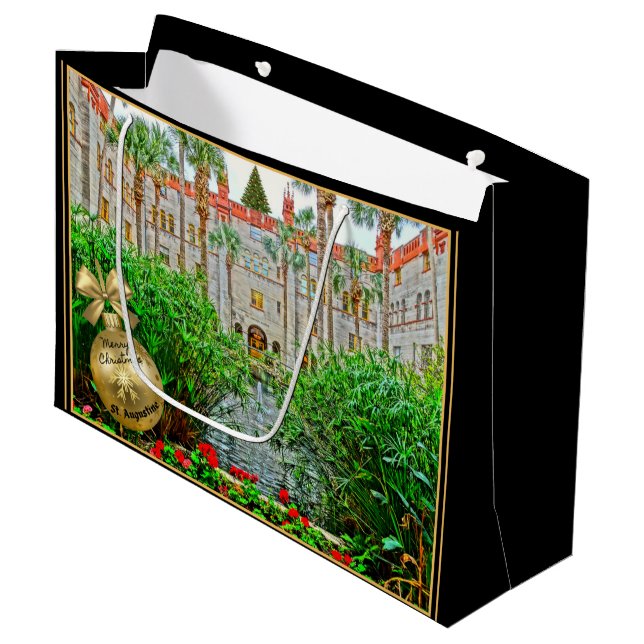 Grand Sac Cadeau Saint Augustine Florida Lightner Museum & Gardens (Devant Angle)
