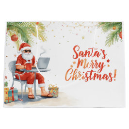 Grand Sac Cadeau Santa’s Online Computer Lovers Merry Christmas!