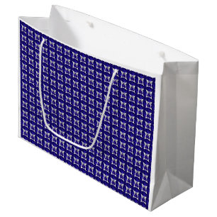 Grand Sac Cadeau Sapphire Diamond Art, Bleu