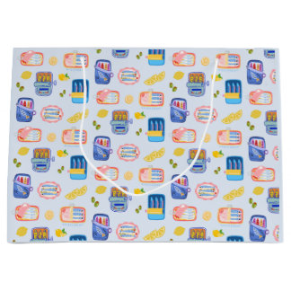 Grand Sac Cadeau Sardines et citrons
