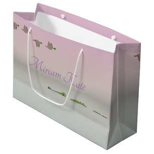 Grand Sac Cadeau Scène de la nature (canards, otaries)