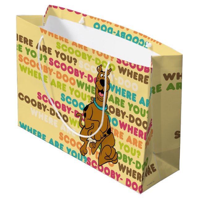 Grand Sac Cadeau Scooby-Doo Coureur "Où Es-Tu ?" (Dos Angle)