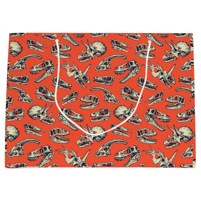 Grand Sac Cadeau Sculptures d'Orange & Navy (Devant)