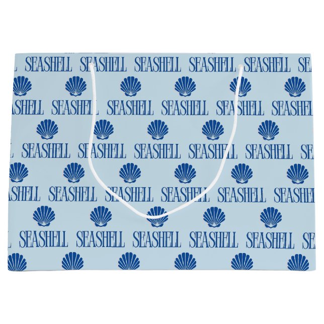 Grand Sac Cadeau Seashell (Devant)