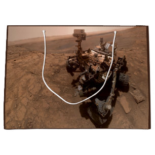 Grand Sac Cadeau Selfie de Mars Curiosity paysage martien rouge