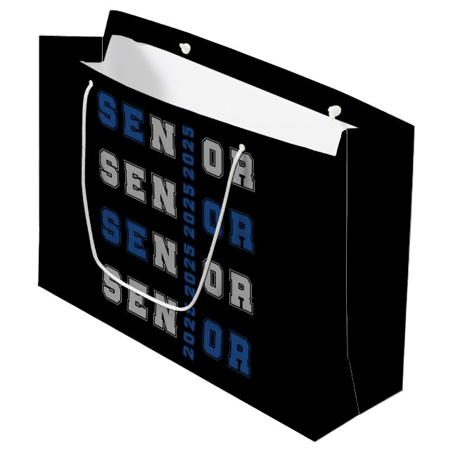 Grand Sac Cadeau Senior 2025 (Devant Angle)