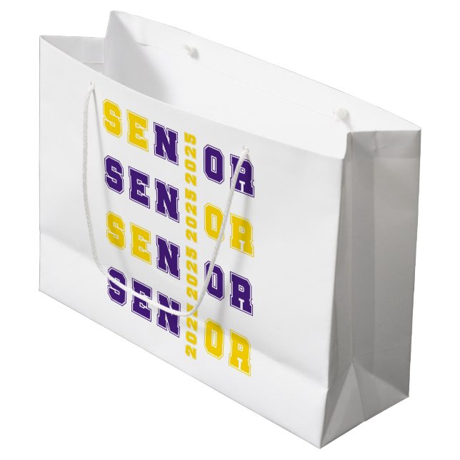 Grand Sac Cadeau Senior 2025 (Devant Angle)