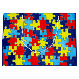 Grand Sac Cadeau Sensibilisation sur l'autisme-Puzzle par Shirley T