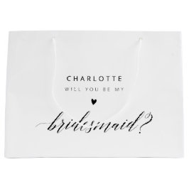 Grand Sac Cadeau Serez-Vous Ma Femme D'Accueil ? Proposition modern