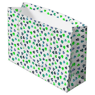 Grand Sac Cadeau Shamrock de la Saint Patrick 