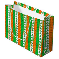 SHAMROCKS CELTIQUES IRLANDAIS ORANGE VERT