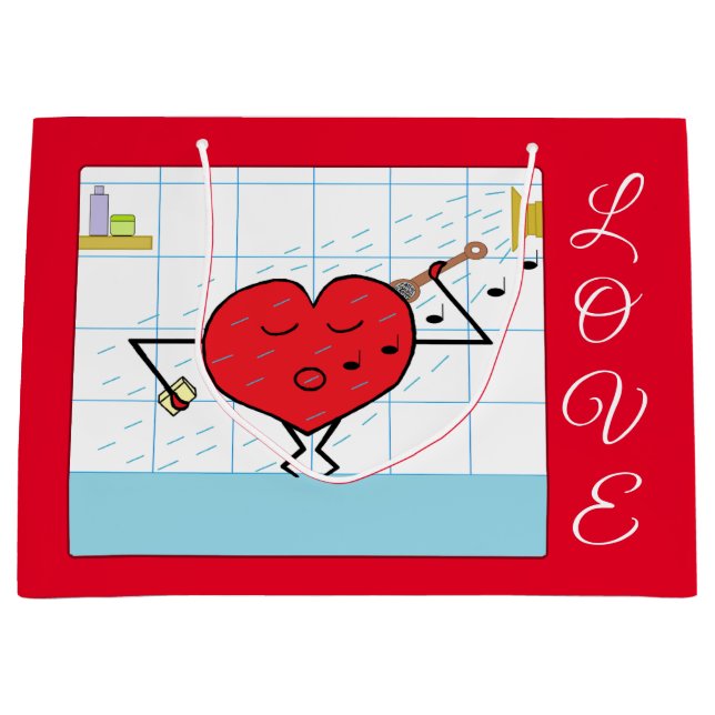 Grand Sac Cadeau Shower You with Love : (Devant)