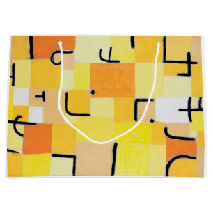 Grand Sac Cadeau Signes en Jaune, Paul Klee