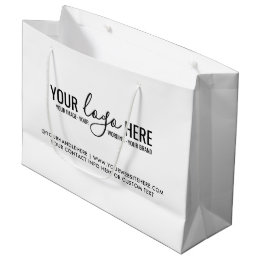 Grand Sac Cadeau Simple Votre Entreprise d'Événementiel de Logo Mar