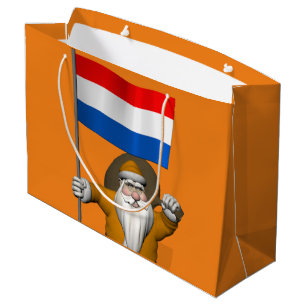 Grand Sac Cadeau Sinterklaas Avec Ensigne De Pays-Bas