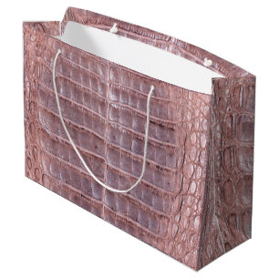 Grand Sac Cadeau Skinz 3 Peau Serpent Peau cuir PINK
