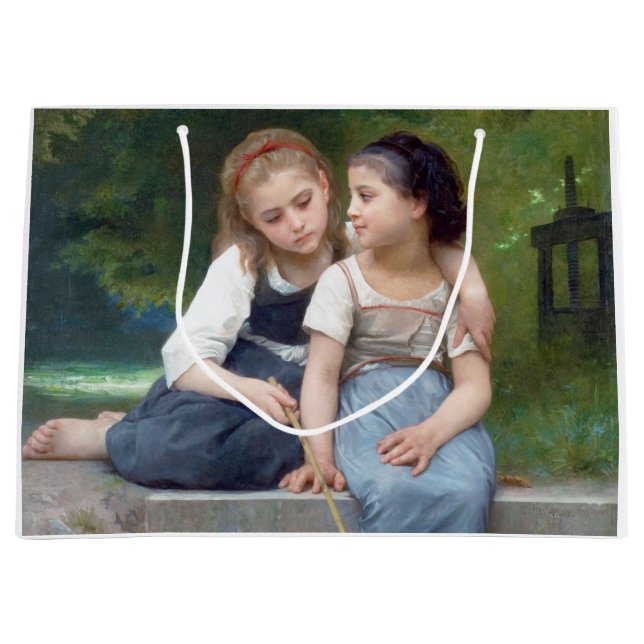 Grand Sac Cadeau Soeurs, Bouguereau (Devant)