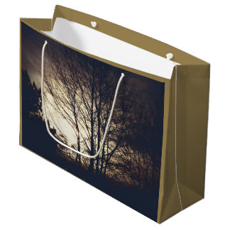 Grand Sac Cadeau Soirée automne Foggy