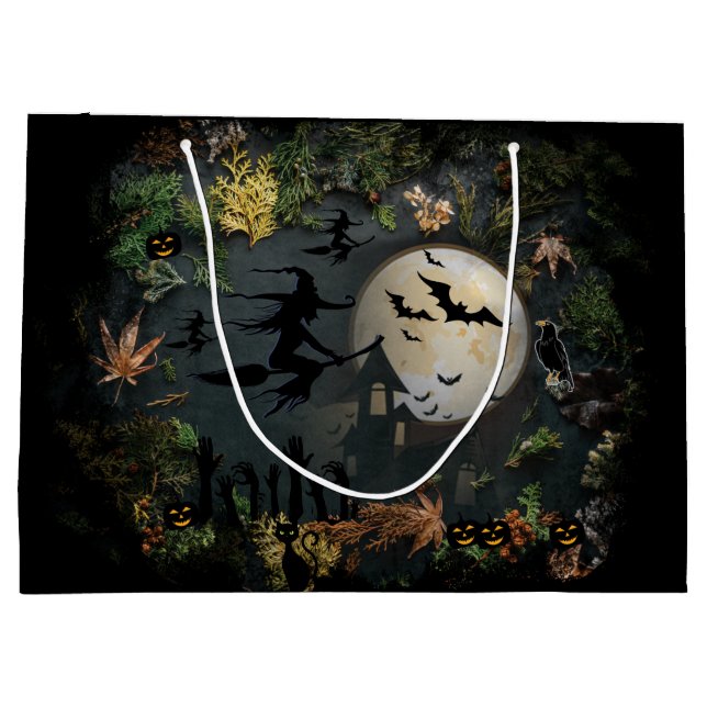 Grand Sac Cadeau Soirée de Witch (Dos)