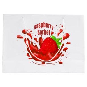 Grand Sac Cadeau Sorbet de framboise