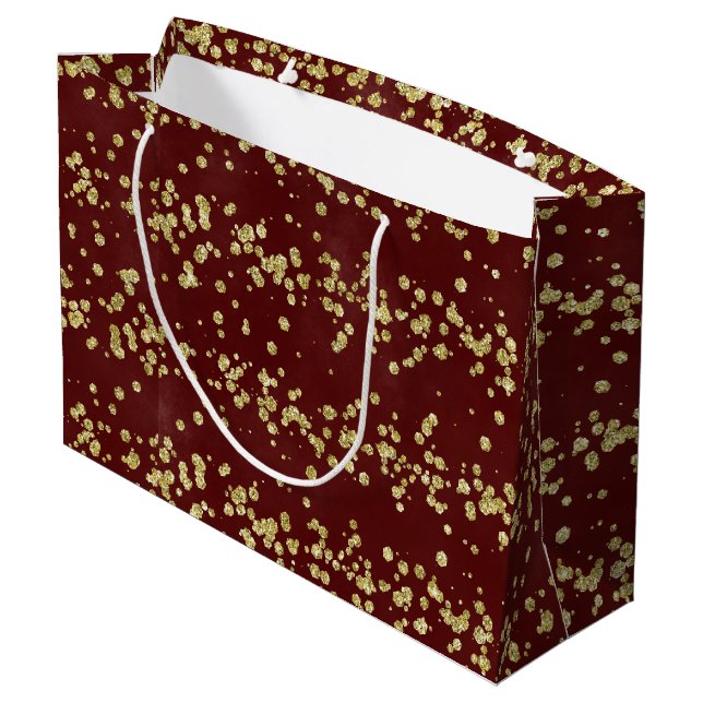 Grand Sac Cadeau Sparkle de Noël - Parties scintillant de la Bourgo (Dos Angle)