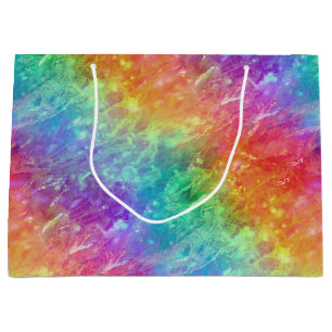 Grand Sac Cadeau spellcaster - vif arc-en-ciel prism ombre :