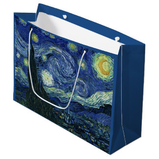 Grand Sac Cadeau Starry Night Vincent van Gogh Art Peinture