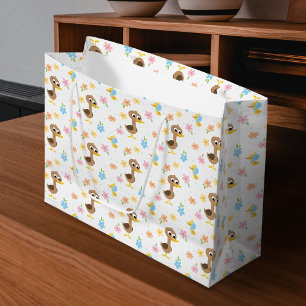 Grand Sac Cadeau Super simple 5 Baby shower Garçon Petit Canards