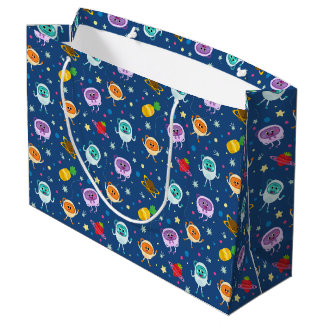 Grand Sac Cadeau Super simple | Nombres de bosses espace Anniversai