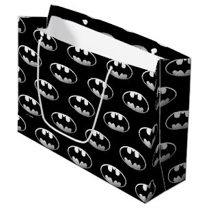 Grand Sac Cadeau Symbole Batman   Logo Grainy