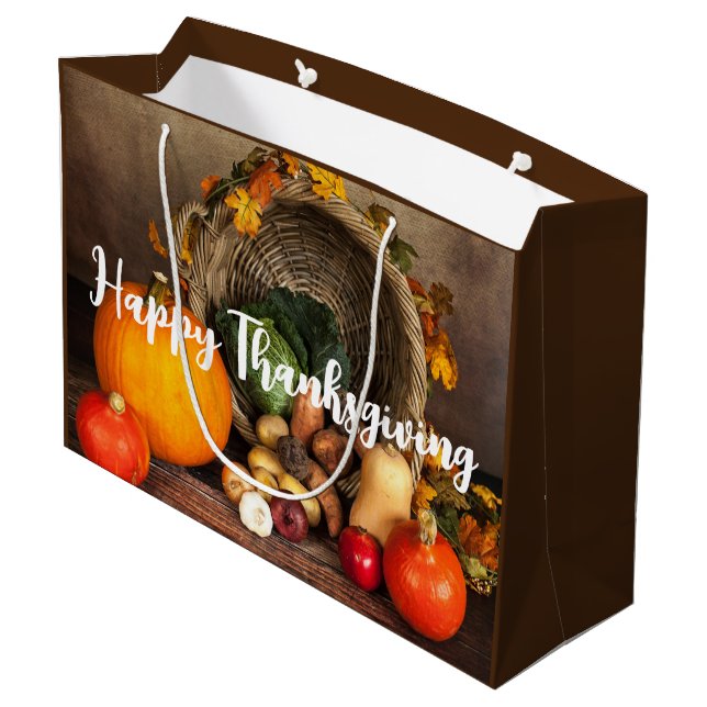 Grand Sac Cadeau Table Bountiful Harvest (Dos Angle)