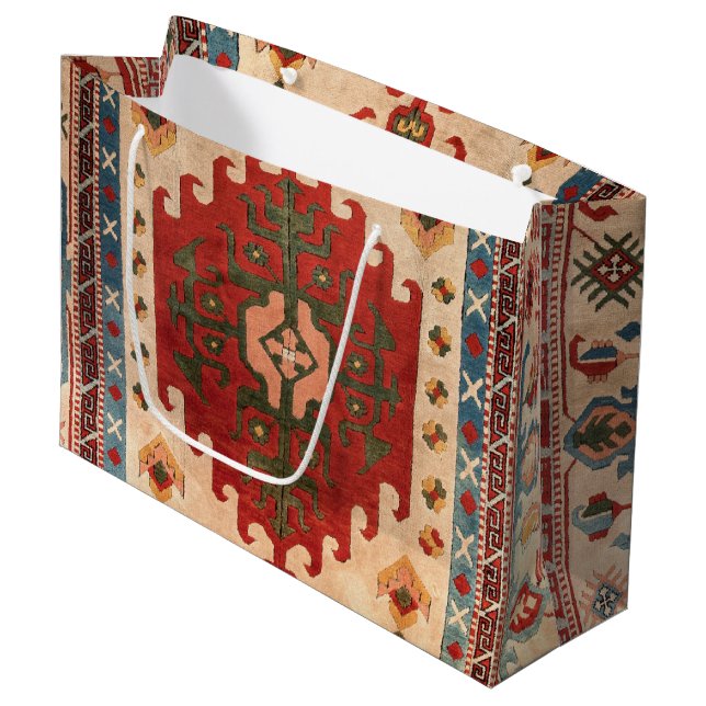 Grand Sac Cadeau Tapis Oriental (Devant Angle)