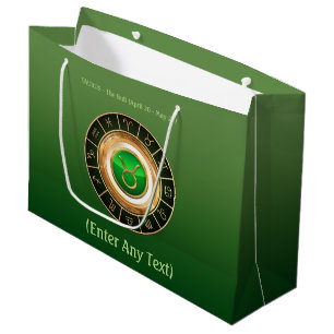 Grand Sac Cadeau Taureau - le signe de zodiaque de Taureau