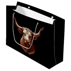 Grand Sac Cadeau Texas Longhorn