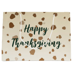 Grand Sac Cadeau Thanksgiving Acorns