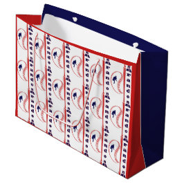 Grand Sac Cadeau Thèmes de sports d'as de baseball