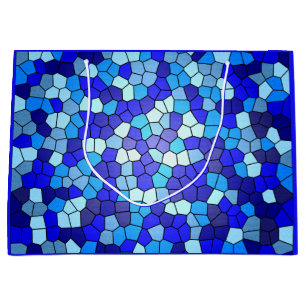 Grand Sac Cadeau Tons de verre de couleur bleue par Shirley Taylor