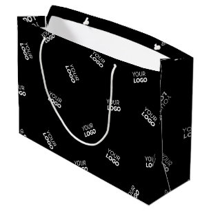 Grand Sac Cadeau Tout logo ou image téléchargée   Motif éparpillé