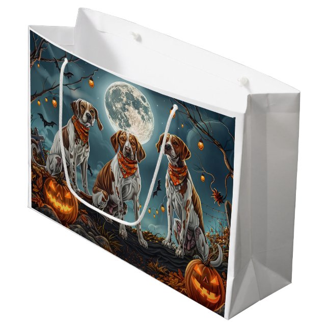 Grand Sac Cadeau Treking Walker Halloween Éffrayant (Devant Angle)
